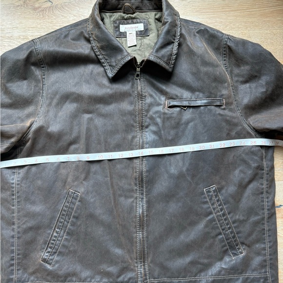 Sundance Brown Waxed Cotton Canvas Bomber Jacket size XXL price firm! - Picture 4 of 8